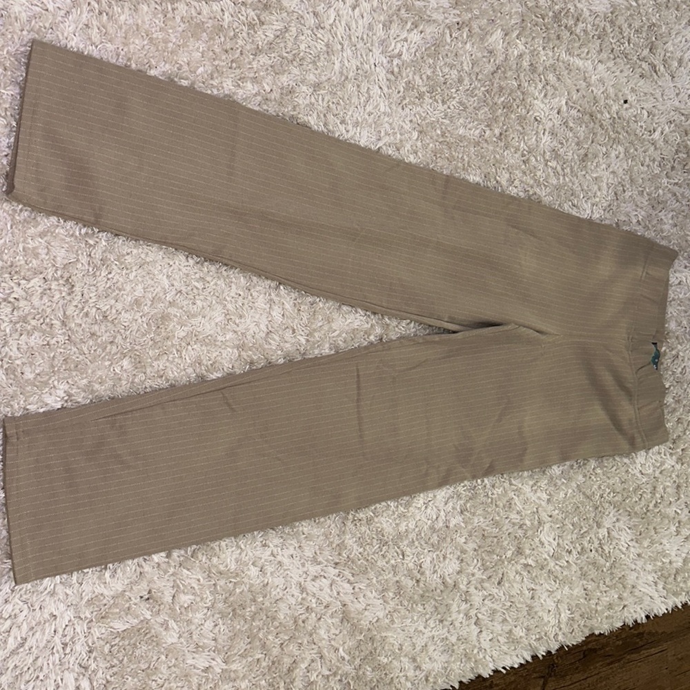 Tan striped pants